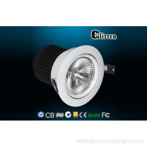 3000K 10W COB 2024 LED Downlight High Brightness 125mm , Fi